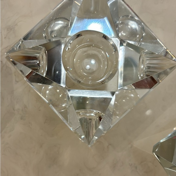 Set of 6 beveled glass candle holders - Picture 10 of 10